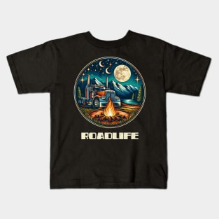 Big rig roadlife Kids T-Shirt